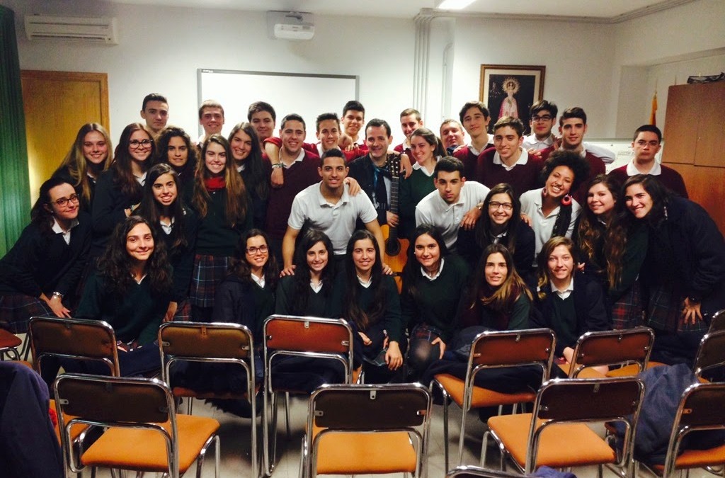 Encuentro con Luis Guitarra en el colegio de Elche