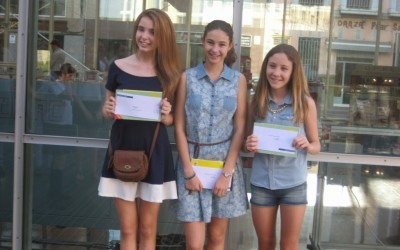 Tres alumnas del colegio ganan los tres primeros premios del XXII Certamen Escolar de Narrativa Curta en Valencià
