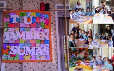Los niños de infantil trabajan el objetivo del curso