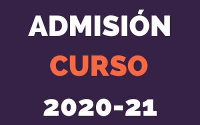 ADMISIONES CURSO 2020-21