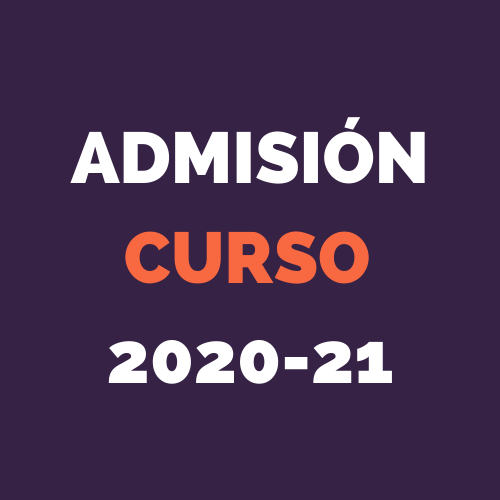 ADMISIONES CURSO 2020-21
